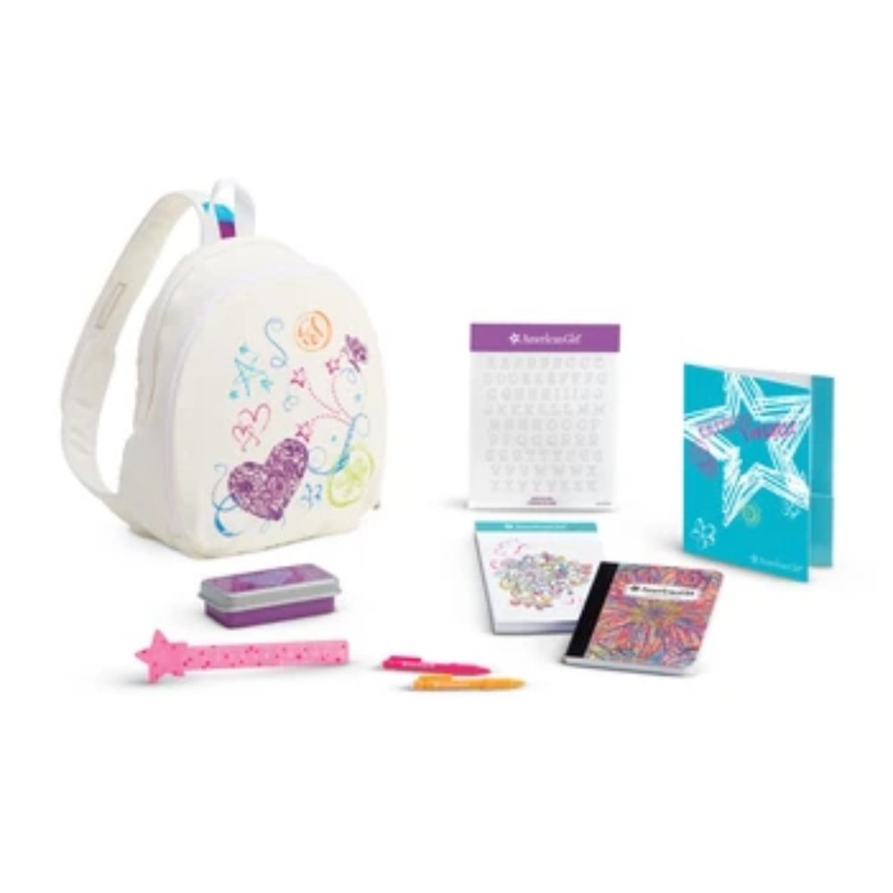American Girl Doll Doodle Back Pack Set (Retired 2017) NIB